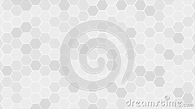 Honeycomb Grid tile random background or Hexagonal cell texture. in color gray or grey with difference border space. With 4k resol Stock Photo