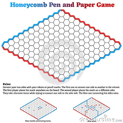 Honeycomb Hex Pen and Paper Game
