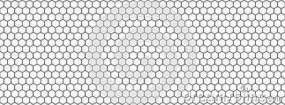 Honeycomb hexagon pattern. Vector isolated texture. Comb texture design. Vector hexagonal cell texture Vector Illustration