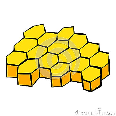 Honeycomb icon, icon cartoon Vector Illustration