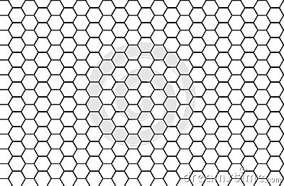 Honeycomb monochrome honey seamless pattern Vector eps hexagons of geometric shapes mosaic background Vector Illustration