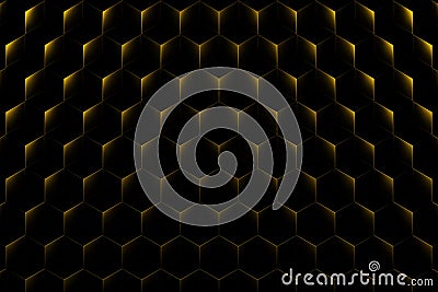 Honeycombs. Background abstract minimalistic texture with many hexagons Stock Photo