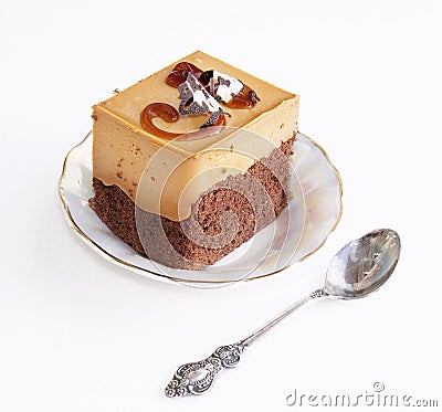 Honeyed biscuit. Fruitcake Stock Photo