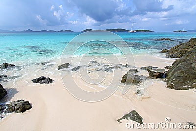 Honeymoon Beach - St John (USVI) Stock Photo