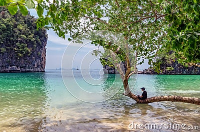 Hong Island, a paradise island in Thailand Editorial Stock Photo