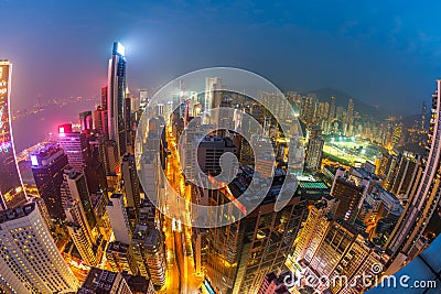 Hong Kong aerial Editorial Stock Photo