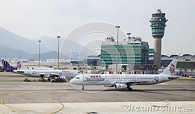 Hong Kong Airport Editorial Stock Photo