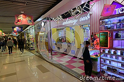 Asia shopping mall shops Editorial Stock Photo