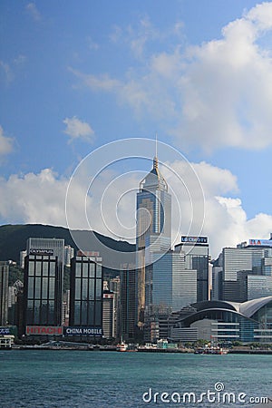 Skyline, skyscraper, sky, city, daytime, landmark, waterway, water, metropolitan, area, urban, building, cityscape, tower, cloud, Editorial Stock Photo