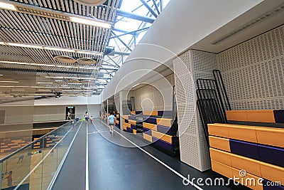 Sport, venue, structure, architecture, leisure, centre, metropolitan, area, daylighting, airport, terminal, ceiling, metro, statio Editorial Stock Photo