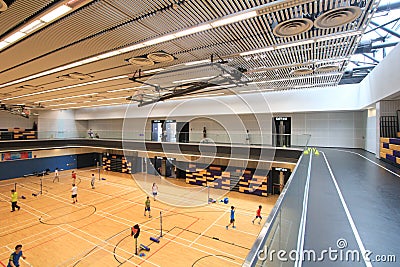 Sport, venue, leisure, centre, structure, sports, arena, ceiling, daylighting, hall, flooring, floor, field, house, basketball, co Editorial Stock Photo