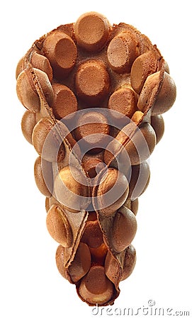 Hong kong or bubble waffle Stock Photo