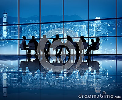 Hong Kong Business Meeting Stock Photo