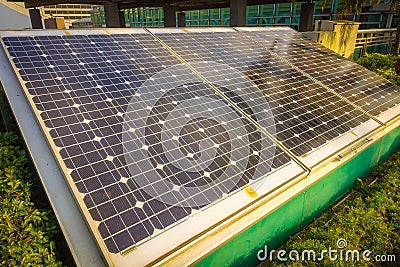 HONG KONG, CHINA - JANUARY 26, 2017: Solar pannel in victoria peak tower and tram in Hong Kong Editorial Stock Photo