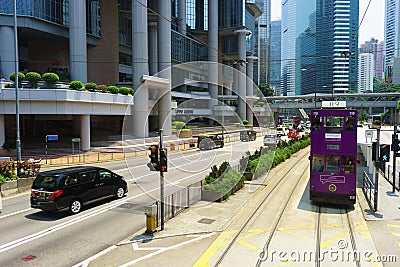 Hong Kong downtown Editorial Stock Photo