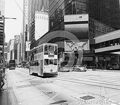 Hong Kong downtown Editorial Stock Photo