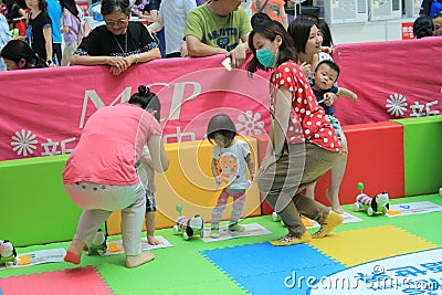 Hong Kong Event of Disney`s World Family Sweetheart Baby Carnival Editorial Stock Photo