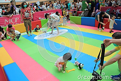 Hong Kong Event of Disney`s World Family Sweetheart Baby Carnival Editorial Stock Photo