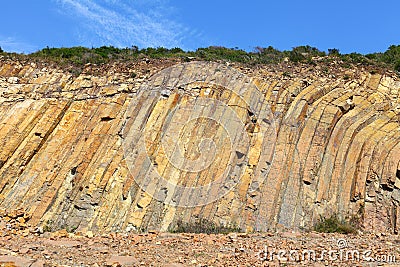 Hong Kong Geo Park Stock Photo