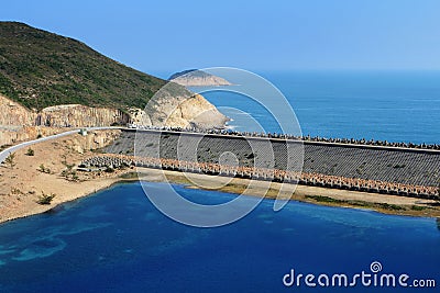 Hong Kong Geo Park , High Island Reservoir Stock Photo