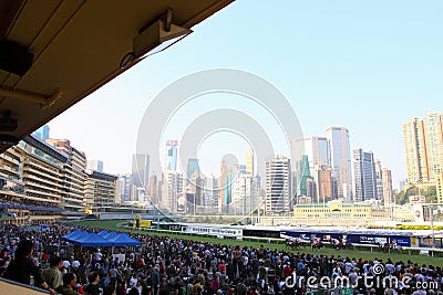 Hong Kong : Happy Valley Racecourse Editorial Stock Photo