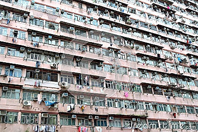 Hong Kong housing Stock Photo