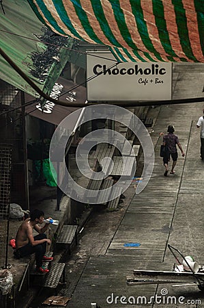 Hong Kong street photography Editorial Stock Photo