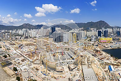 HONG KONG - Kai Tak Multi-Purpose Stadium 50,000 Editorial Stock Photo