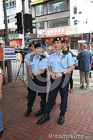 2015 Hong Kong march event of 26th anniversary of Tiananmen Square protests of 1989 Editorial Stock Photo
