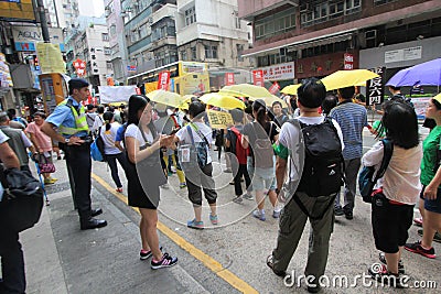 Crowd, public, space, street, pedestrian, city, event, vehicle, recreation, road, tourism, demonstration, fun, car, product Editorial Stock Photo