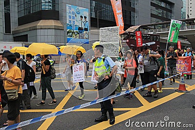 Pedestrian, car, crowd, infrastructure, urban, area, street, recreation, demonstration, event, city, vehicle, crossing, downtown, Editorial Stock Photo