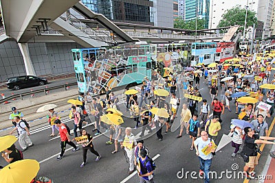 Crowd, car, pedestrian, vehicle, recreation, city, public, event, sports, street Editorial Stock Photo