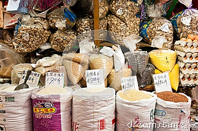 Hong Kong Market Editorial Stock Photo