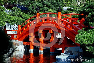 Hong Kong: Nan Lian Garden Bridge Stock Photo