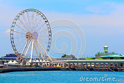 The hong kong observation wheel Editorial Stock Photo