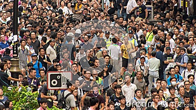 Hong Kong Protesters Standoff Editorial Stock Photo