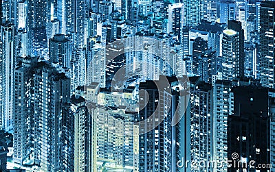 Hong Kong skycrapers Stock Photo