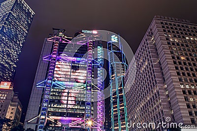 Hong Kong skyscrapers Editorial Stock Photo