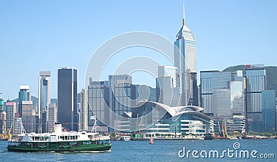 Hong Kong and Star Ferry Harbour Tour Stock Photo