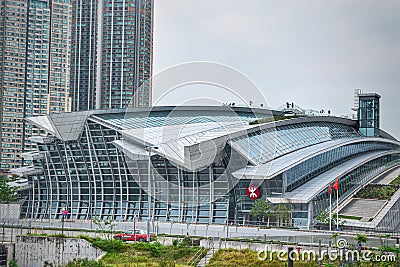Hong Kong high speed train station Editorial Stock Photo