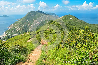 Hong Kong trail beautiful views and nature Stock Photo