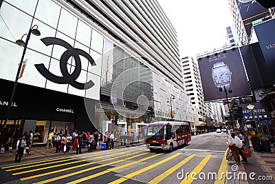 Hong Kong: Tsim Sha Tsui Editorial Stock Photo