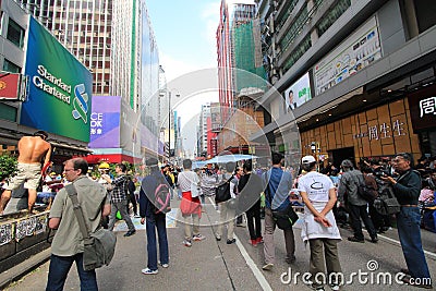 Crowd, urban, area, city, pedestrian, metropolitan, street, transport, downtown, vehicle, car, market, road, lane, metropolis, bui Editorial Stock Photo