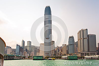 Hong Kong Victoria Harbor Editorial Stock Photo