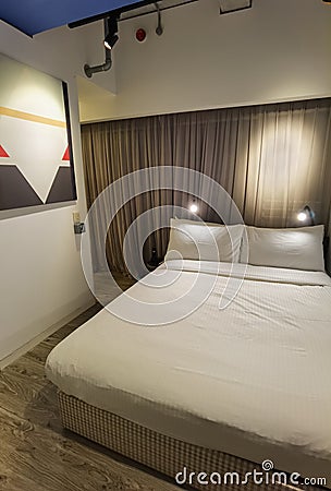 Hong Kong Wong Chuk Hang Ovolo Hotel Architecture Sleeping Room AI Technology Wifi Room Space Stylish Interior Design Facility Editorial Stock Photo