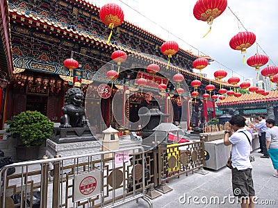 Hong kong wong tai sin temple Editorial Stock Photo