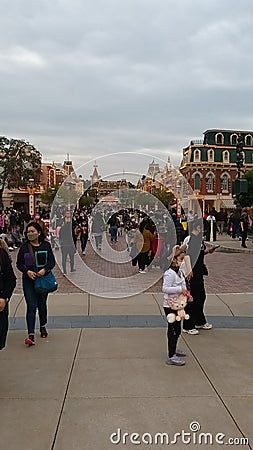 hongkong Disneyland is the only one Editorial Stock Photo