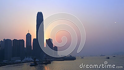 HongKong Harbour View Editorial Stock Photo