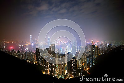 Hongkong night Stock Photo