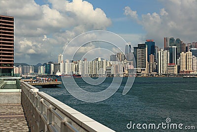 Hongkong Victoria harbor Editorial Stock Photo